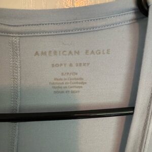 American Eagle Soft & Sexy Top in Light Blue